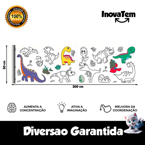 Rolo de Desenhos Innova® - Criatividade e Diversão (Últimas Unidades)