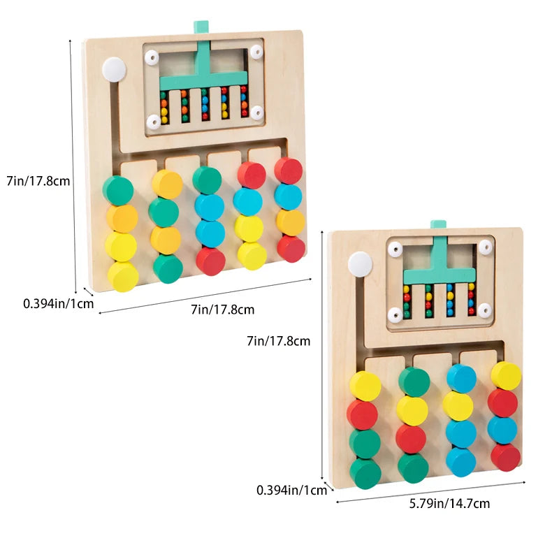 Quebra-Cabeça de cores Montessori - Brinquedo de Lógica